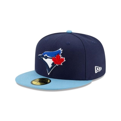 Blue Toronto Blue Jays Hat - New Era MLB Authentic Collection Alt 4 59FIFTY Fitted Caps USA4293571